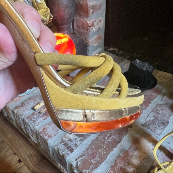 Vintage Louis Vuitton Runway Suede Platform Heels - Picture 14 of 15